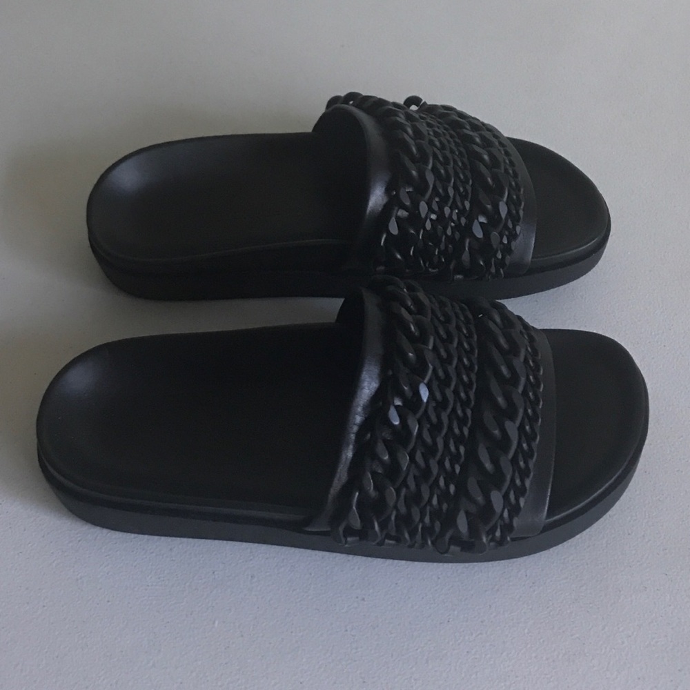 {Kendall + Kylie} Shiloh Leather Slide Sandals - Picture 4 of 6
